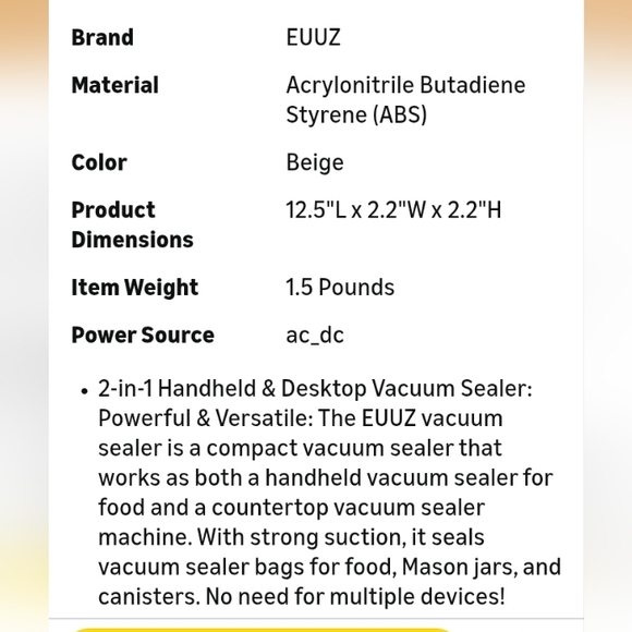 Vacuum Sealer with Bags - Picture 10 of 12